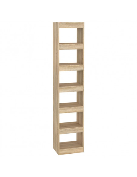 Libreria/Divisorio Rovere Sonoma 40x30x198 cm