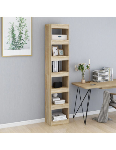 Libreria/Divisorio Rovere Sonoma 40x30x198 cm