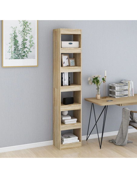 Libreria/Divisorio Rovere Sonoma 40x30x198 cm