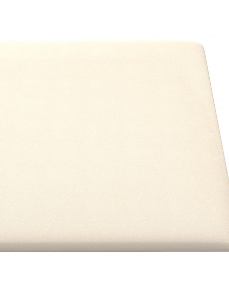 Pannelli Murali 12 pz Crema 60x30 cm Velluto 2,16 m²
