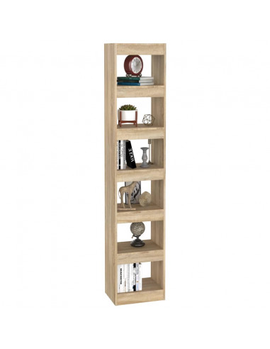 Libreria/Divisorio Rovere Sonoma 40x30x198 cm