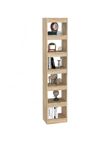 Libreria/Divisorio Rovere Sonoma 40x30x198 cm