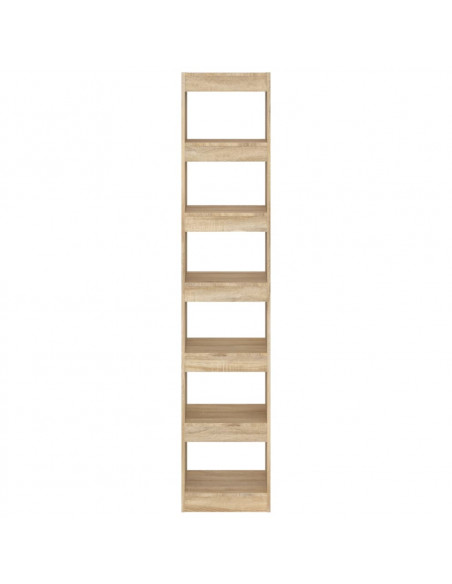 Libreria/Divisorio Rovere Sonoma 40x30x198 cm