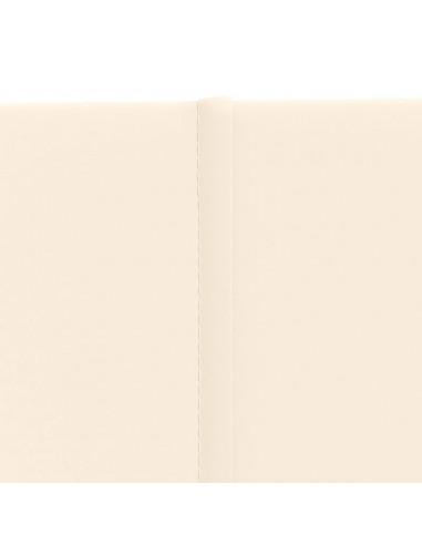 Pannelli Murali 12 pz Crema 90x15 cm Velluto 1,62 m²