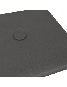 Pannelli Murali 12 pz Grigi 30x15 cm in Similpelle 0,54 m²