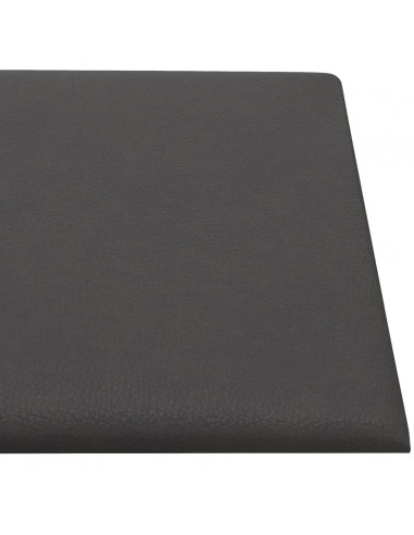 Pannelli Murali 12 pz Grigi 90x30 cm in Similpelle 3,24 m²