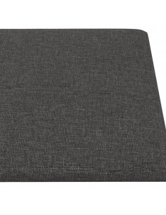 Pannelli Murali 12 pz Grigio Scuro 60x30 cm in Tessuto 2,16 m²