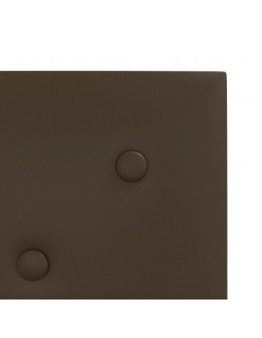 Pannelli Murali 12 pz Marroni 30x30 cm Similpelle 1,08 m²
