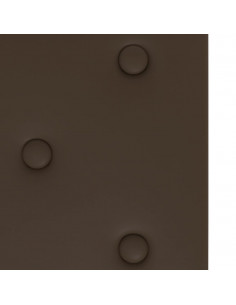 Pannelli Murali 12 pz Marroni 60x30 cm Similpelle 2,16 m²