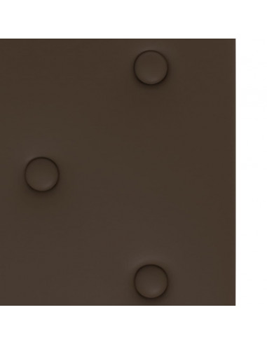 Pannelli Murali 12 pz Marroni 90x30 cm in Similpelle 3,24 m²