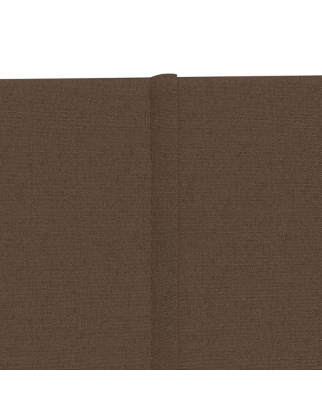Pannelli Murali 12 pz Marroni 90x30 cm in Tessuto 3,24 m²
