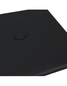 Pannelli Murali 12 pz Neri 30x15 cm in Similpelle 0,54 m²
