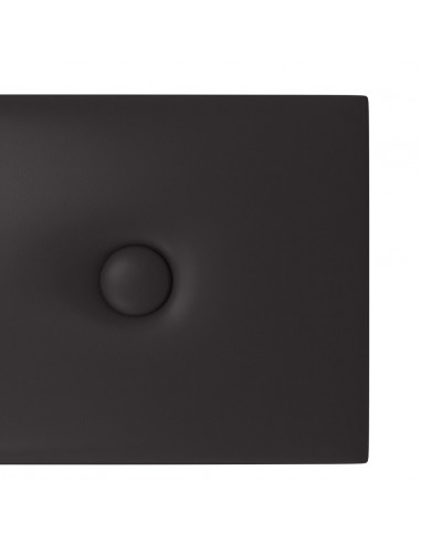 Pannelli Murali 12 pz Neri 60x15 cm Similpelle 1,08 m²