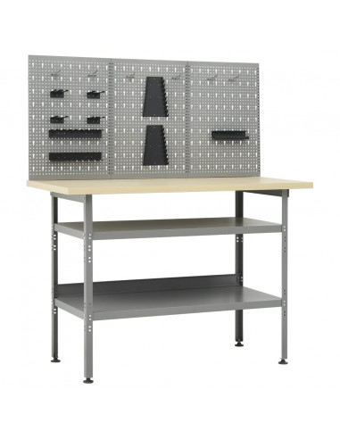Banco da Lavoro con 3 Pannelli a Parete