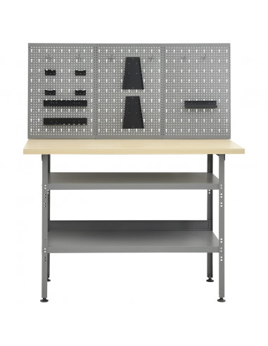 Banco da Lavoro con 3 Pannelli a Parete