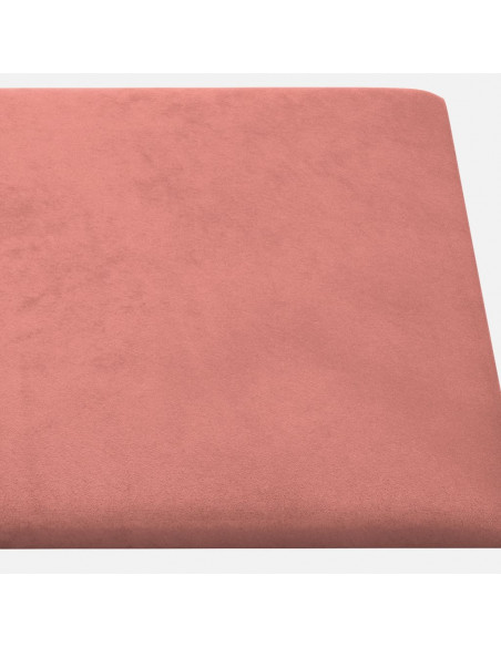Pannelli Murali 12 pz Rosa 60x30 cm in Velluto 2,16 m²
