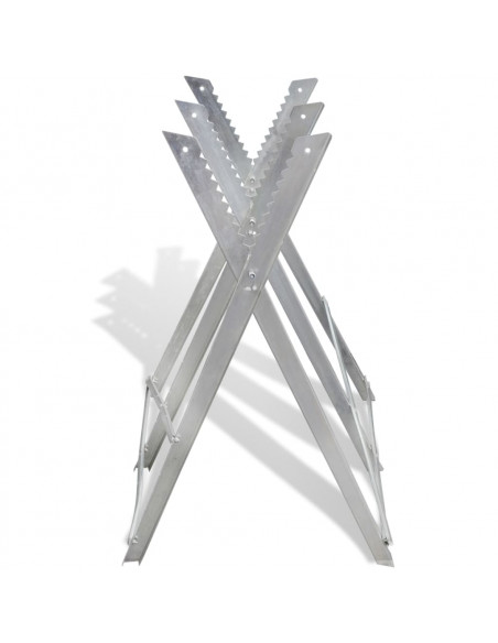 Cavalletto Zincato Pieghevole per Segare Legno