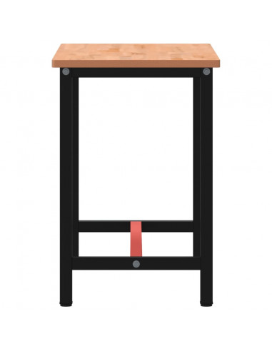 Banco da Lavoro 115x55x81,5 cm Legno Massello Faggio e Metallo