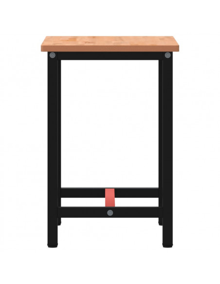 Banco da Lavoro 80x55x81,5 cm Legno Massello Faggio e Metallo