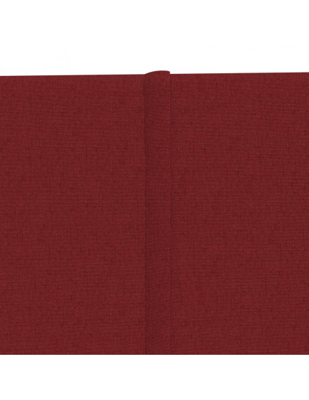 Pannelli Murali 12 pz Rosso Vino 90x15 cm Tessuto 1,62 m²