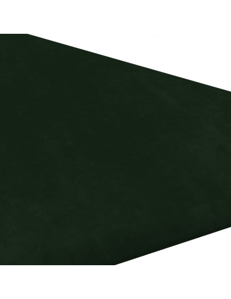 Pannelli Murali 12 pz Verde Scuro 30x30 cm in Velluto 0,54 m²
