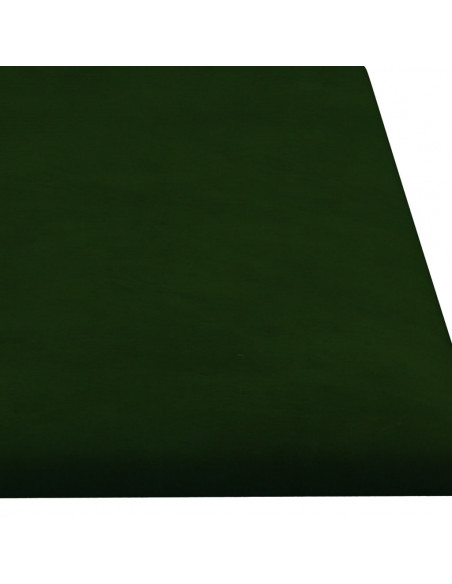 Pannelli Murali 12 pz Verde Scuro 60x15 cm Velluto 1,08 m²