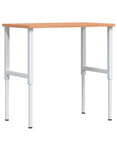 Banco da Lavoro 100x60x(71,5-98) cm Legno Faggio Rettangolare 2