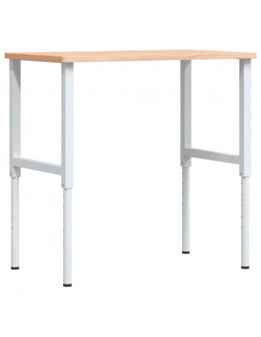 Banco da Lavoro 100x60x(71,5-98) cm Legno Faggio Rettangolare