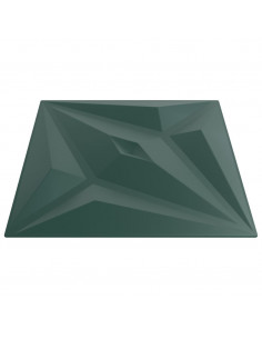 Pannelli Murali 12 pz Verdi 50x50 cm XPS 3 m² Stella