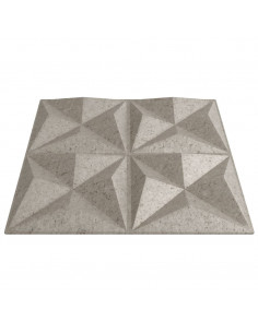 Pannelli Murali 24 pz Beton 50x50 cm XPS 6 m² Origami