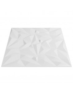 Pannelli Murali 24 pz Bianchi 50x50 cm XPS 6 m² Ametista