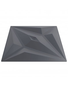 Pannelli Murali 24 pz Grigi 50x50 cm XPS 6 m² Stella