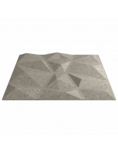 Pannelli Murali 24 pz Grigio Cemento 50x50 cm XPS 6 m² Diamante