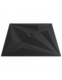 Pannelli Murali 24 pz Neri 50x50 cm XPS 6 m² Stella