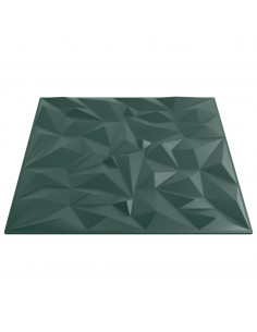 Pannelli Murali 24 pz Verdi 50x50 cm XPS 6 m² Ametista