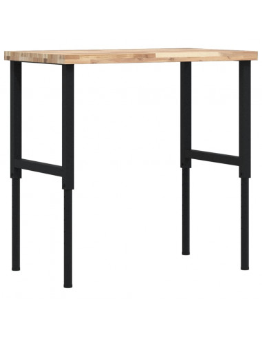 Banco Lavoro 100x60x(73-99,5) cm Legno di Acacia Rettangolare