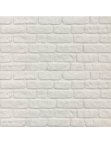Pannelli Murali 3D con Design a Mattoni Bianco 11 pz EPS