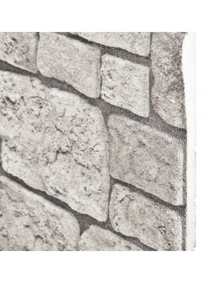 Pannelli Murali 3D con Design a Mattoni Grigio 11 pz EPS