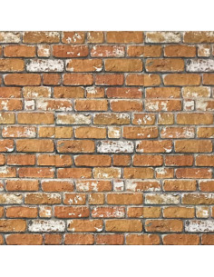 Pannelli Murali 3D con Design Mattoni Marrone Chiaro 11 pz EPS