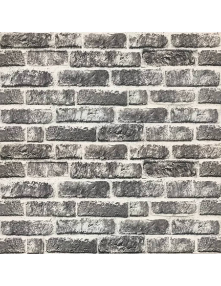 Pannelli Murali 3D con Mattoni Grigio Scuro 11 pz EPS