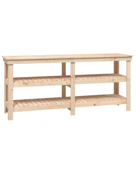 Banco da Lavoro 181x50x80 cm in Legno Massello di Pino