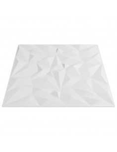 Pannelli Murali 48 pz Bianchi 50x50 cm XPS 12 m² Ametista