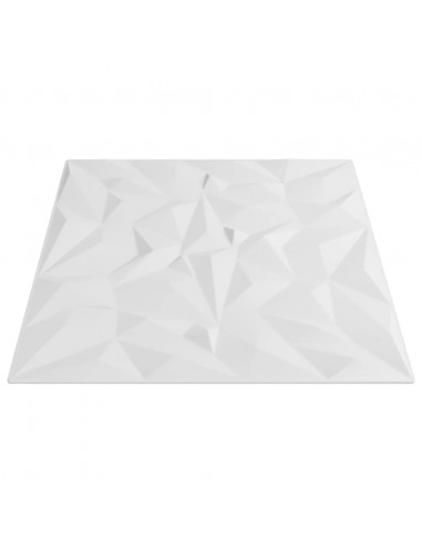 Pannelli Murali 48 pz Bianchi 50x50 cm XPS 12 m² Ametista