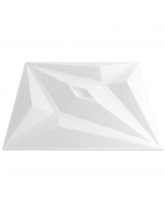 Pannelli Murali 48 pz Bianchi 50x50 cm XPS 12 m² Stella