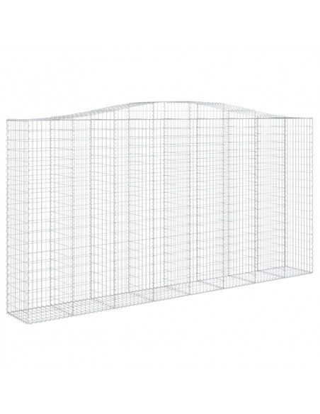 Cesti Gabbioni ad Arco 8 pz 400x50x200/220 cm Ferro Zincato