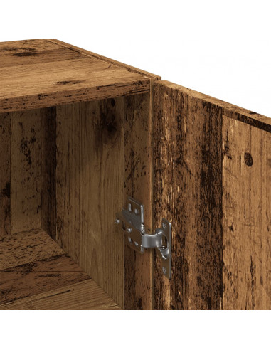 Mobile a Parete Legno Vecchio 34,5x34x90 cm in Truciolato