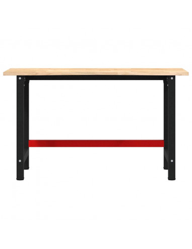 Banco Lavoro 140x60x81,5 cm Legno Massello Rovere