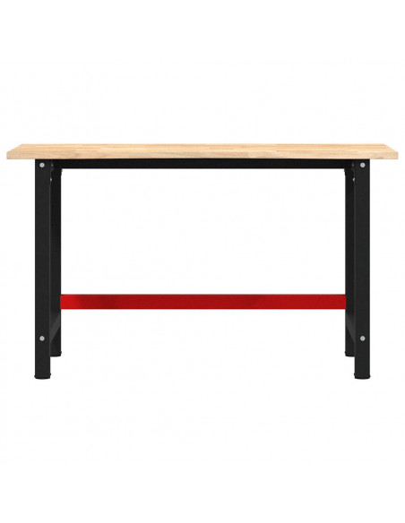 Banco Lavoro 140x60x81,5 cm Legno Massello Rovere