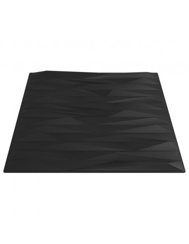 Pannelli Murali 48 pz Neri 50x50 cm XPS 12 m² Pietra