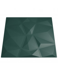 Pannelli Murali 48 pz Verdi 50x50 cm XPS 12 m² Diamante